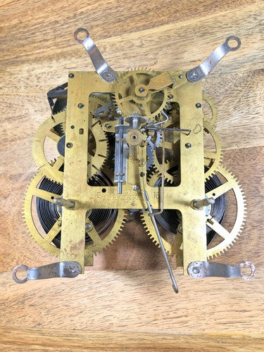 Ingraham (Stamped 2 16) Clock Movement Time Side 4th Wheel (See Pics) (K7855)