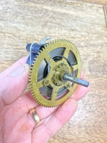 New Haven Clock Movement Time Side Main Wheel (See Pics to ID Mvmt) (KD2207)