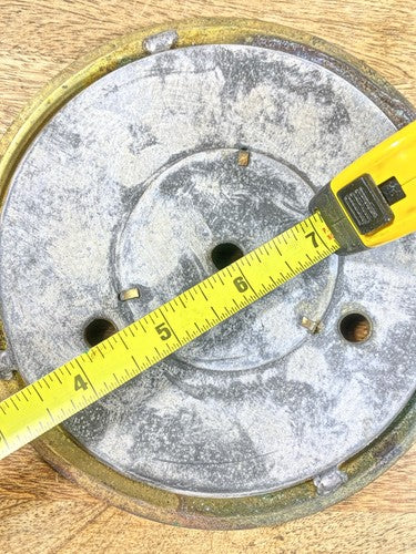 Old Metal Clock Dial Pan 6 7/16 Inches Diameter   (KD1206)