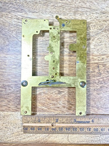 Old Sessions Clock Movement Back Plate (Pivots Look Good)    (KD1656)
