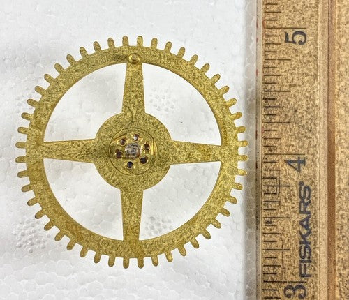 Ingraham 8 Day Clock Movement Strike Side 4th Wheel (See Pics To ID Mvmt)(KD466)