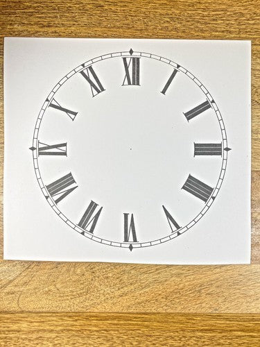 6 15/16 Inches Diameter Clock Paper Dial, Roman Numbers  (Lot 220)
