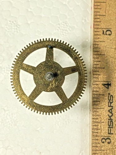 Smiths Enfield Clock Movement Chime Side 5th Wheel (See Pics To ID Mvmt)(KD545)