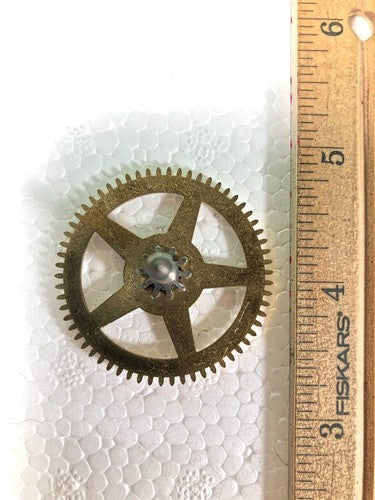 Smiths Enfield Clock Movement Time Side 2nd Wheel (See Pics To ID Mvmt) (K9261)