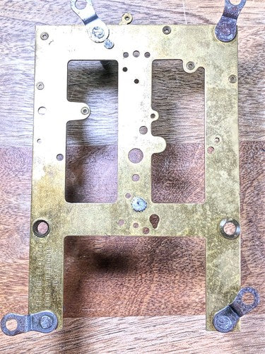Sessions Clock Movement Front Plate (Pivots Look Good)  (K7882)