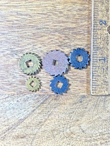 Assorted Lot Of Old Clock Movement Click Wheels (Lot Of 5) (KD1995)