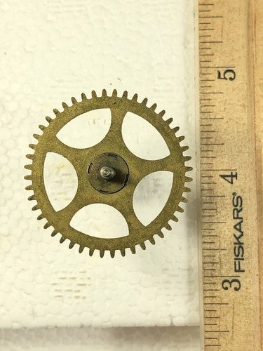 Gilbert Clock Movement (Stamped 1913) Time Side 3rd Wheel (See Pics To ID) K7825