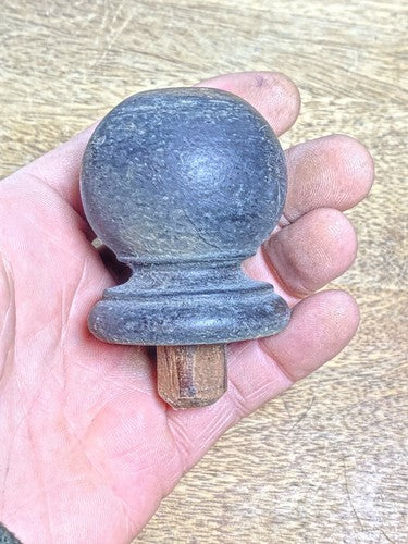 Clock Finial 2 Inches Tall, 1 3/4 Inch Dia, 1/2 Inch Shaft- Vintage Clock KD2111