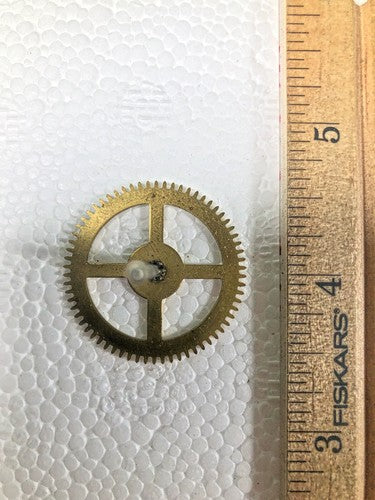 Jauch Clock Movement (PL 21cm) Time Side 4th Wheel (See Pics To ID) (K8563)