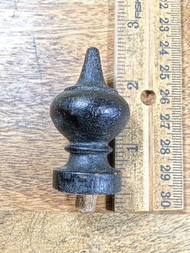 Old Clock Finial 2 Inches Tall, 1 1/8 Inch Diameter, 5/16 Inch Shaft    (K9718)