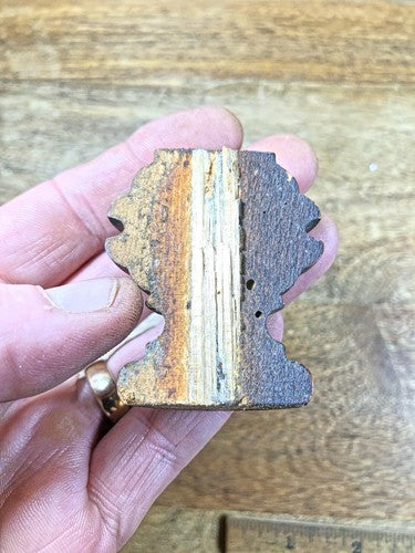 Old Junghans Wooden Clock Column Part  (K9744)