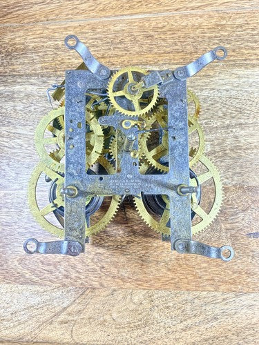 Ingraham (Stamped 6 00) Clock Movement Chime Bell (See Pics To ID Mvmt) (KD1498)