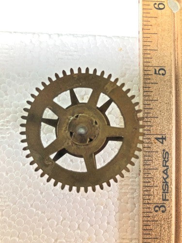 Old Baden Clock Movement Strike Side 3rd Wheel (See Pics To ID Mvmt) (K8822)