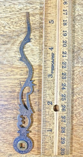 Old Clock Minute  Hand 5 3/8" Long (See Desc For Arbor Size)(KD581)
