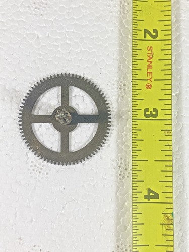 Regula 25 Clock Movement Time Side 2nd Wheel (See Pics To ID Mvmt)   (KD1303)