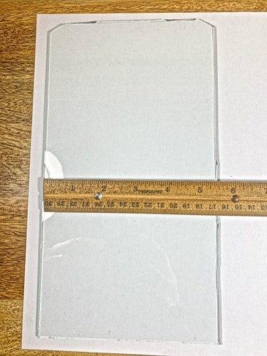 Old Junghans Flat Clock Glass (10 1/4 X 5 1/2 Inches) (LL5228)