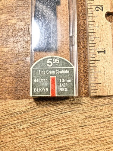 Vintage Speidel (NIB) Black Fine Grain Cowhide Watch Band (13mm or 1/2")(K8023)
