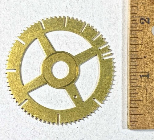 Antique Clock Movement Count Wheel  (50.84mm Dia, 8.45mm Inner Dia) (KD221)