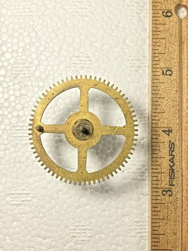 Ingraham (Stamped 5 28) Clock Movement Strike Side 4th Wheel (K8570)