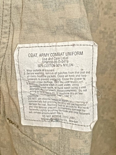 ACU Shirt/Coat Medium Long USGI Digital Camo Cotton/Nylon Ripstop Army (KA1)