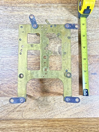 Gilbert Clock Movement (Stamped 24) Front Plate (Pivots Look Good)   (KD1167)
