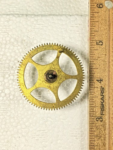 Gilbert Clock Movement (Stamped 24) Strike Side 4th Wheel (See Pics To ID(K9594)
