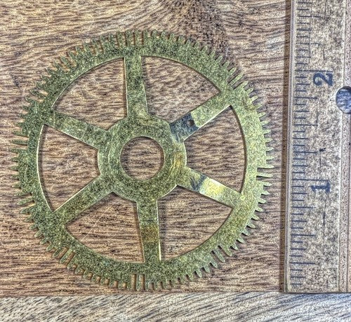 Antique American Clock Movement Count Wheel  (61.67mm Dia, 10.24mm Inner (KD193)
