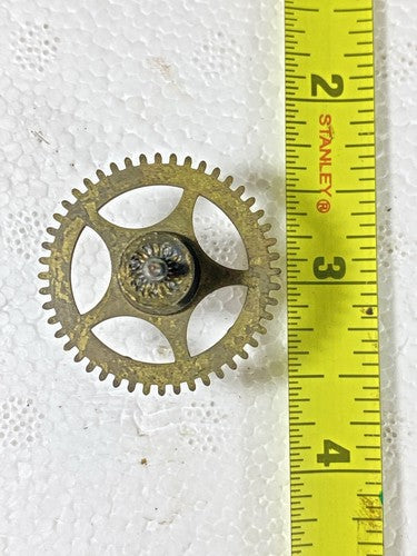 Gilbert Clock Movement (Stamped 24) Time Side 4th Wheel (See Pics To ID)(KD1155)
