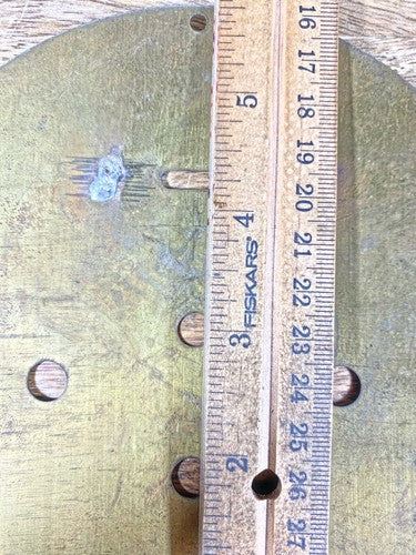 Old Ansonia 8 Day Clock Movement Dial Pan    (K9975)