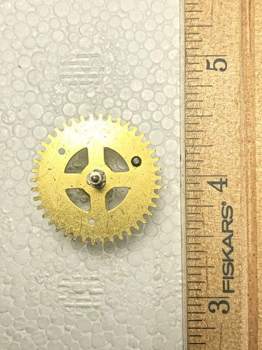 Korean Sehwa Clock Movement Strike Side 4th Wheel  (See Pics To ID Mvmt) (K7986)