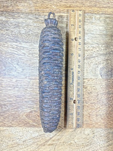 Cuckoo Clock Cast Iron Pine Cone Weight 1097g, 7.4 Inches Long (WT019)