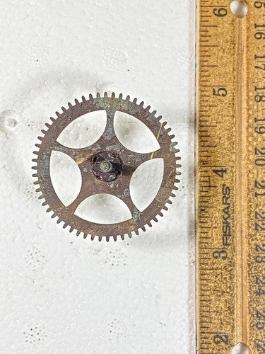 Gilbert Kitchen Clock Movement Strike Side 2nd Wheel (See Pics To ID) (KD1616)