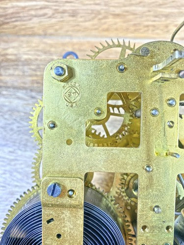 Seth Thomas 89 Clock Movement Time Side 4th Wheel (See Pics To ID Mvmt)  (KD1178