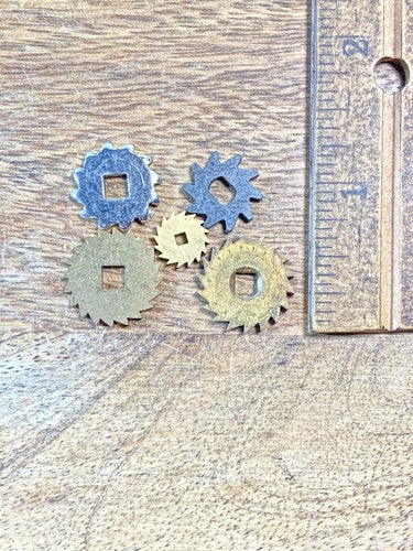Assorted Lot Of Old Clock Movement Click Wheels (Lot Of 5) (KD2068)