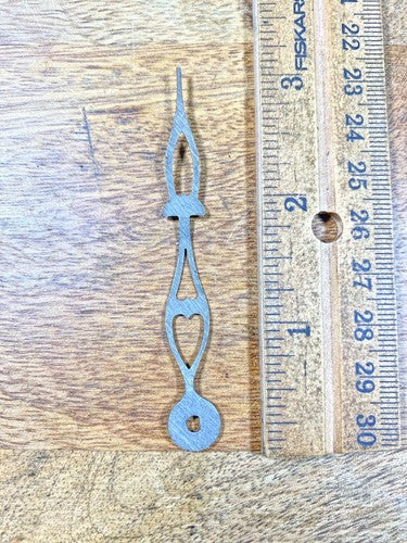 3 Inch Long Clock Minute Hand (Arbor Opening Is Half Moon, See Pics) (K9861)