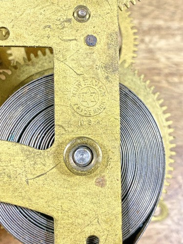New Haven Clock Movement Pendulum Rod and Spring (See Pics To ID Mvmt) (K9897)