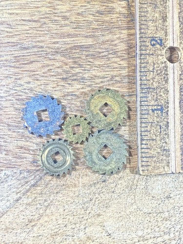 Assorted Lot Of Old Clock Movement Click Wheels (Lot Of 5) (KD2012)