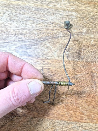 Old Baden Clock Movement Hammer Assembly (See Pics To ID Mvmt) (K8826)