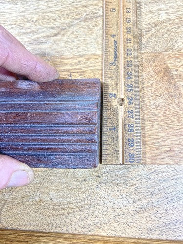 Wood Clock Piece 4 15/16 Inches Long X 2 3/8 Inches Tall  (KD1830)