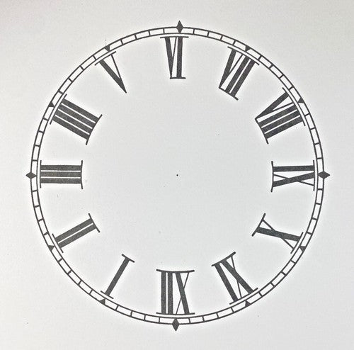 5 1/2 Inches Diameter Clock Paper Dial, Roman Numbers  (Lot 221)