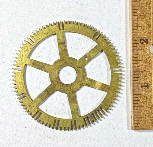 Antique Clock Movement Count Wheel  (61.70mm Dia, 10.18mm Inner Dia) (KD208)