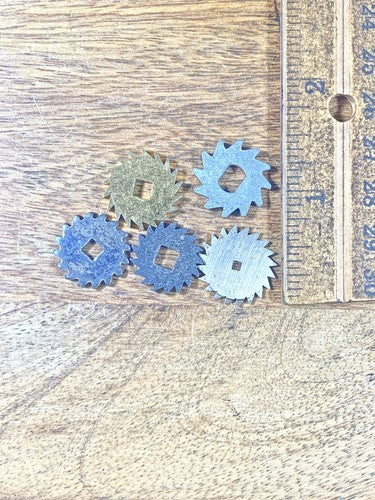 Assorted Lot Of Old Clock Movement Click Wheels (Lot Of 5) (KD2010)