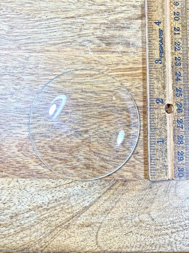 2.77 Inch Diameter Convex Clock Glass (Has Small Scratch) (KD1823)