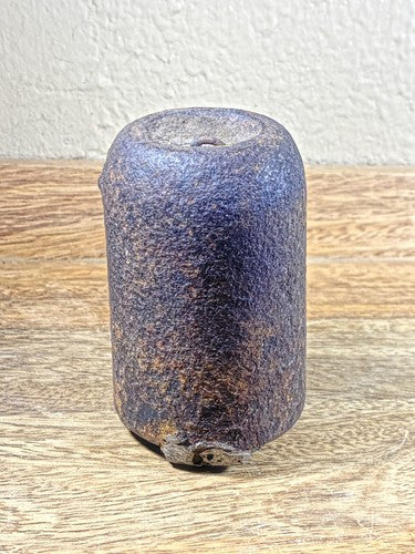 Antique Clock Weight 3 3/4 Inches Long 3 lb 10oz 2.4 Inch Diameter Base (WT040)