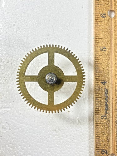 Herschede Grandfather Clock Movement Time Side 2nd Wheel (KD1746)