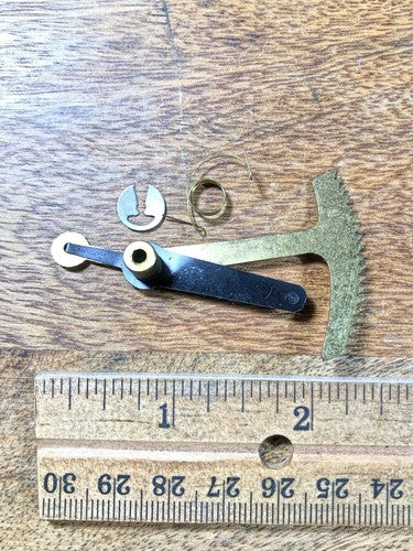 Made In Japan Clock Movement Rack (See Pics To ID Mvmt) (K8600)