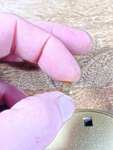 Vintage 1.0oz Clock Pendulum Bob And Rating Nut (KD643)