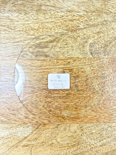 NOS 4 11/16 Inches Diameter Flat Clock Glass    (KD755)