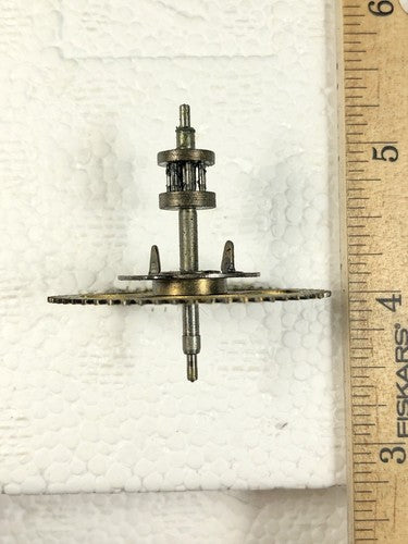 Gilbert Clock Movement (Stamped 1913) Strike Side 3rd Wheel (See Pics)  (K7828)