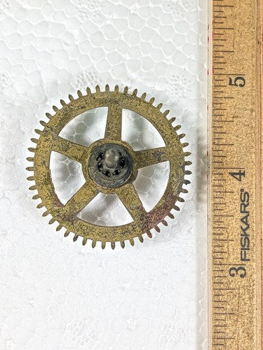 EN Welch Clock Movement Strike Side 2nd Wheel (See Pics To ID Mvmt)     (K9289)